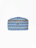 Mary Square - Kiss and Makeup Bag | Floral Foulard Navy