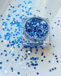 Nola Glitter Goddess - Blue White and Silver Face and Body Glitter Gel