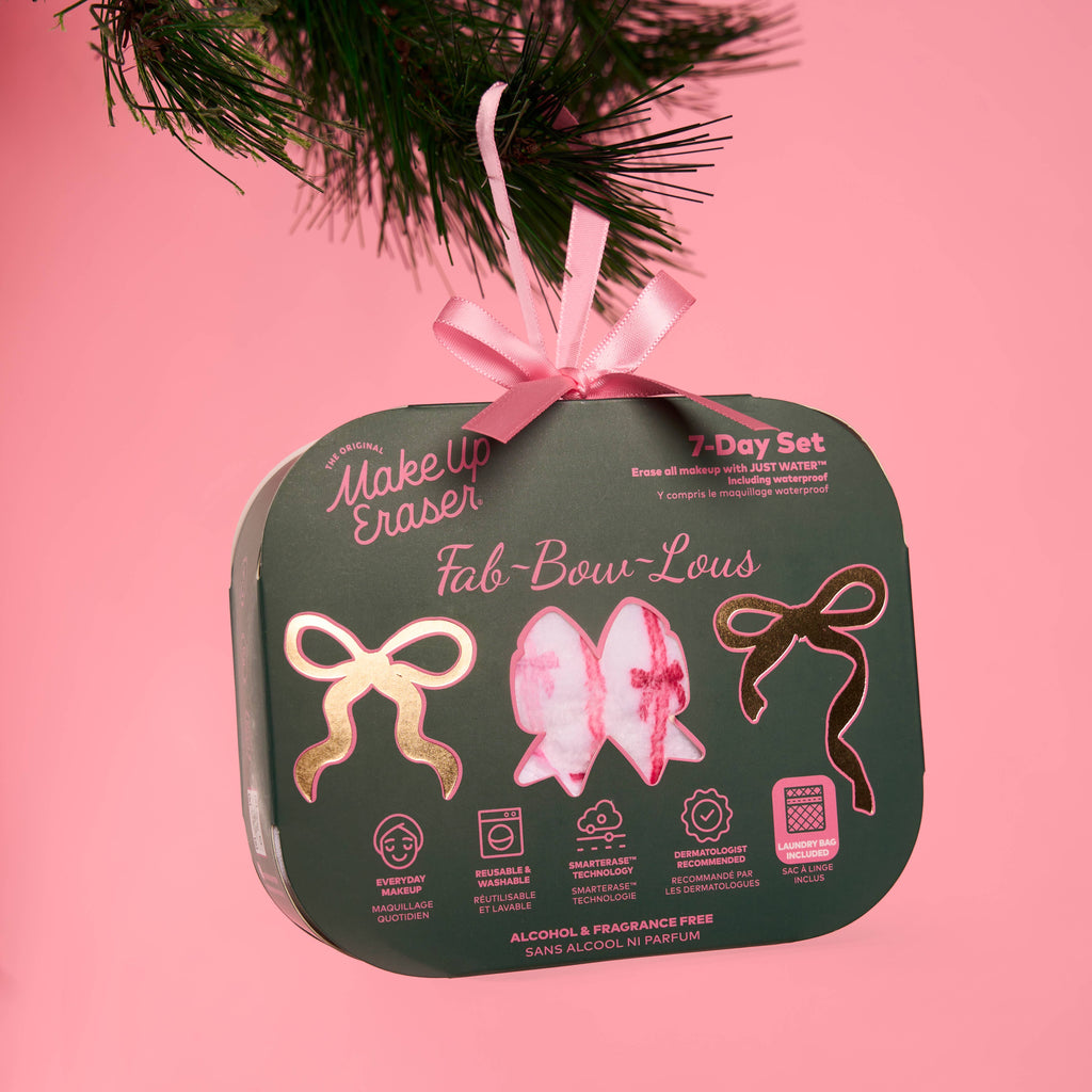The Original MakeUp Eraser - Fab-BOW-lous 7-Day Set |  The Whimsical Pink Bow Edit