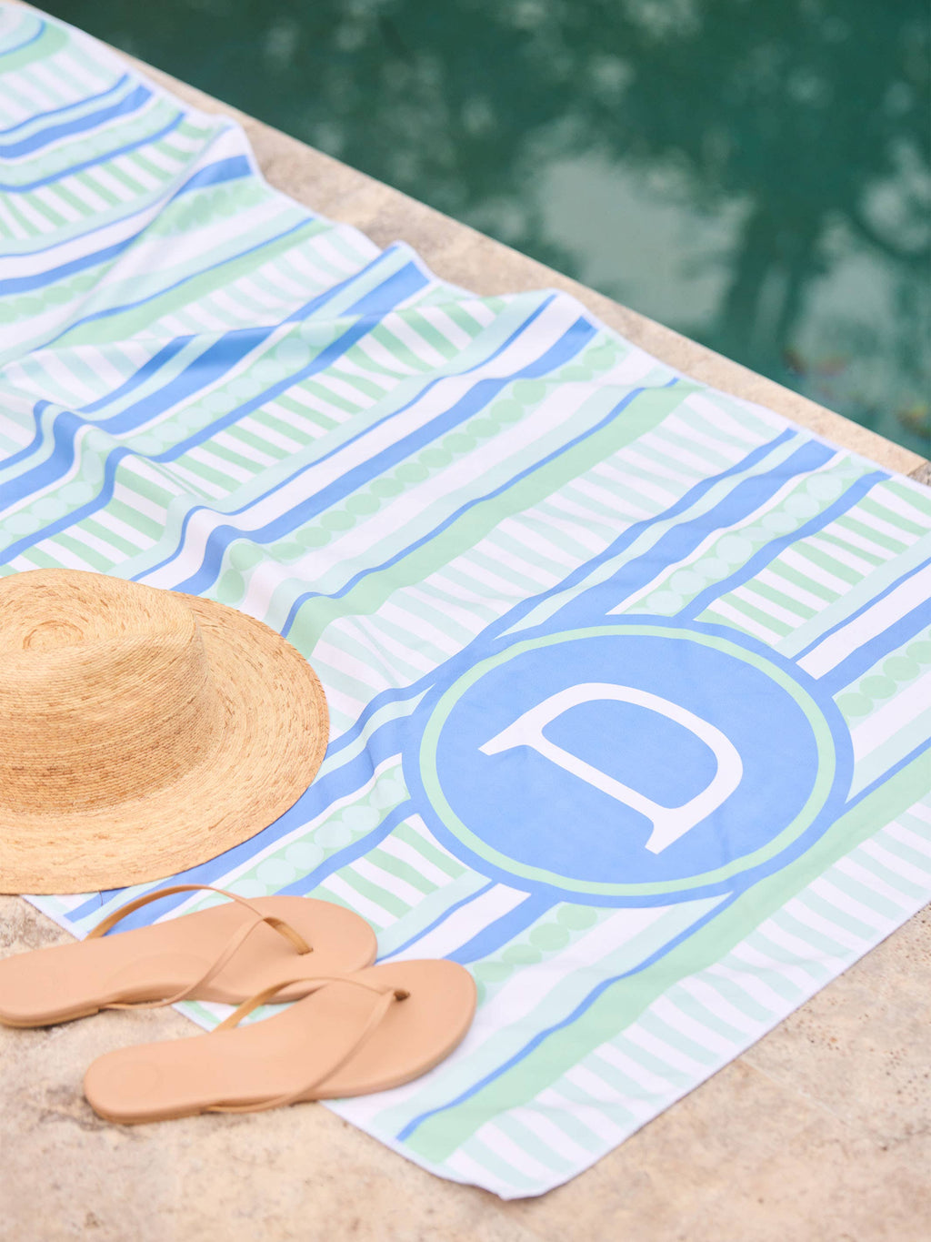 Mary Square - Initial Beach Towels