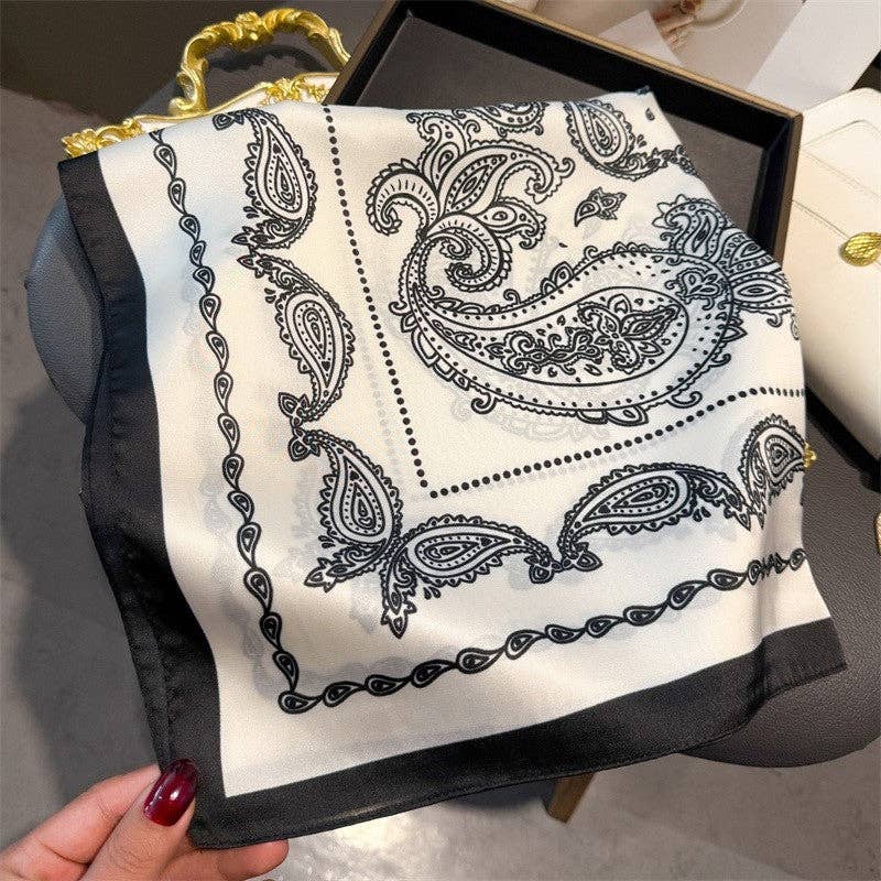 Sheer Trend - Fashion Print Square Scarf