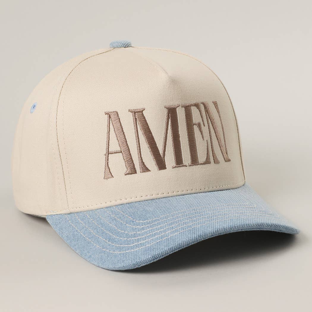 Fashion City - AMEN Embroidery Two-Tone Trucker Hat