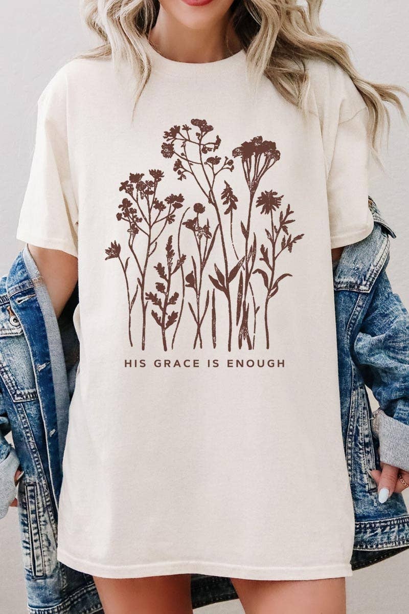 COLORBEAR - Christian Wildflower Graphic Heavy Cotton Tee