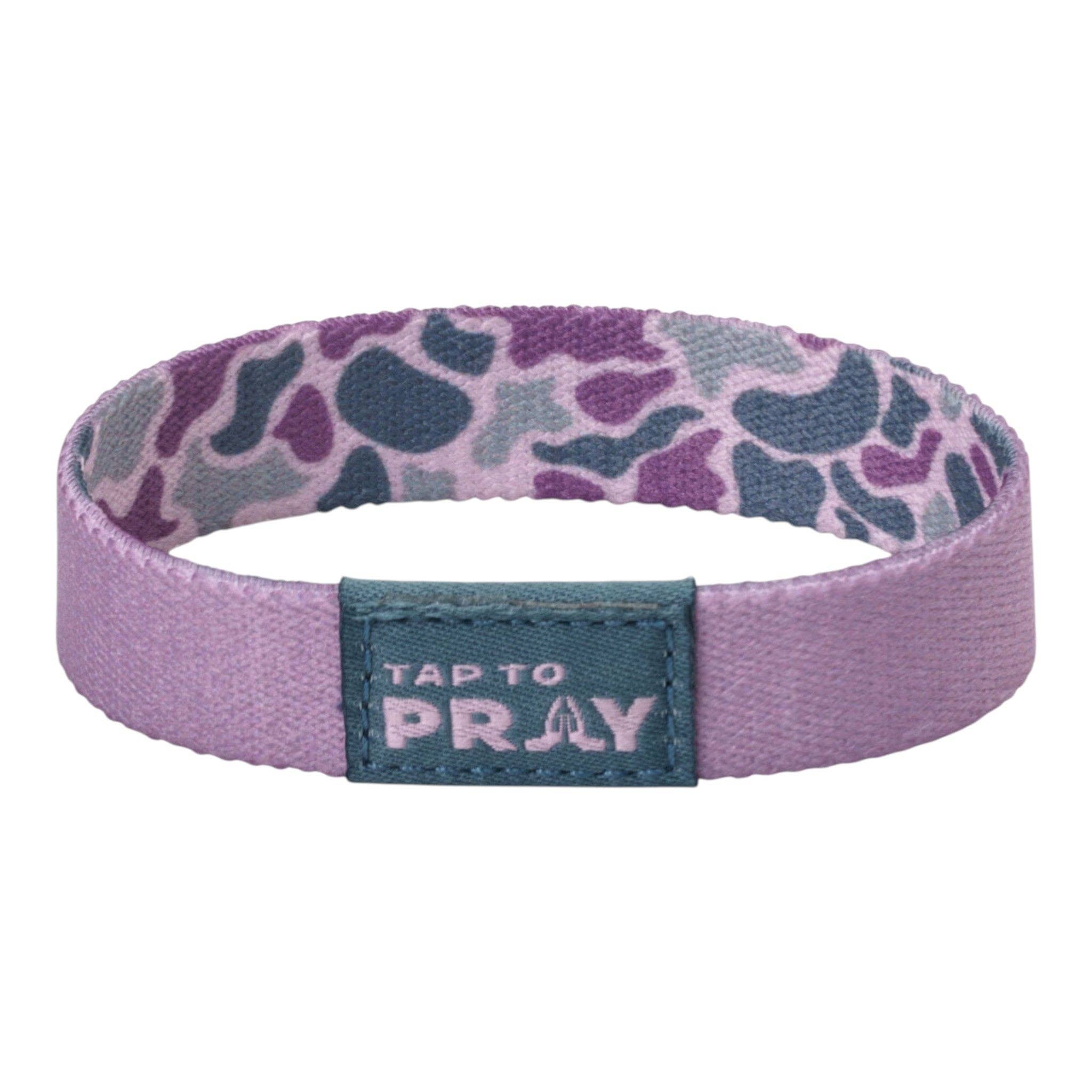 Versible - Tap To Pray® Wristband – River Rock Camo - Lilac