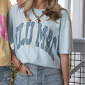 Lulu Mac Striped Chambray Tee
