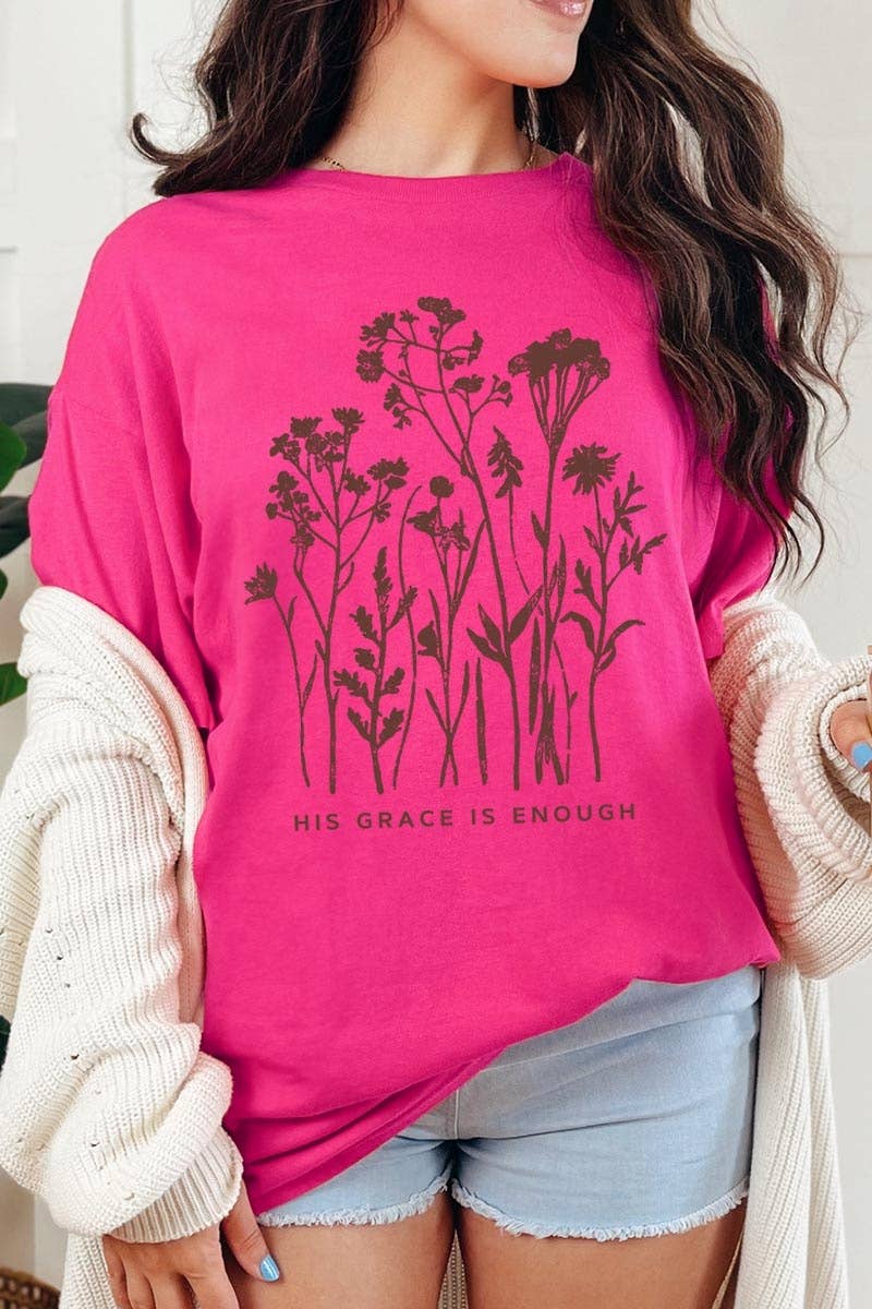 COLORBEAR - Christian Wildflower Graphic Heavy Cotton Tee