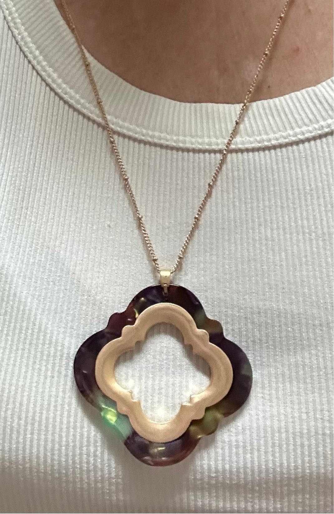 Acrylic Charm Necklace