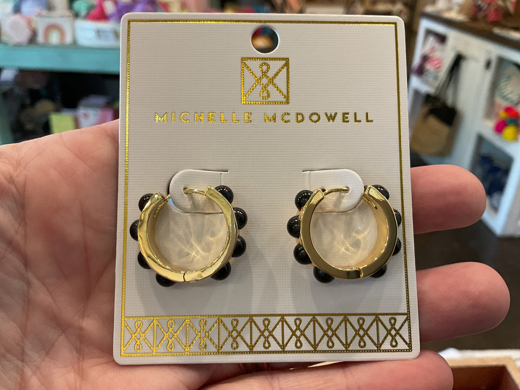 Black and Gold GameDay Earrings