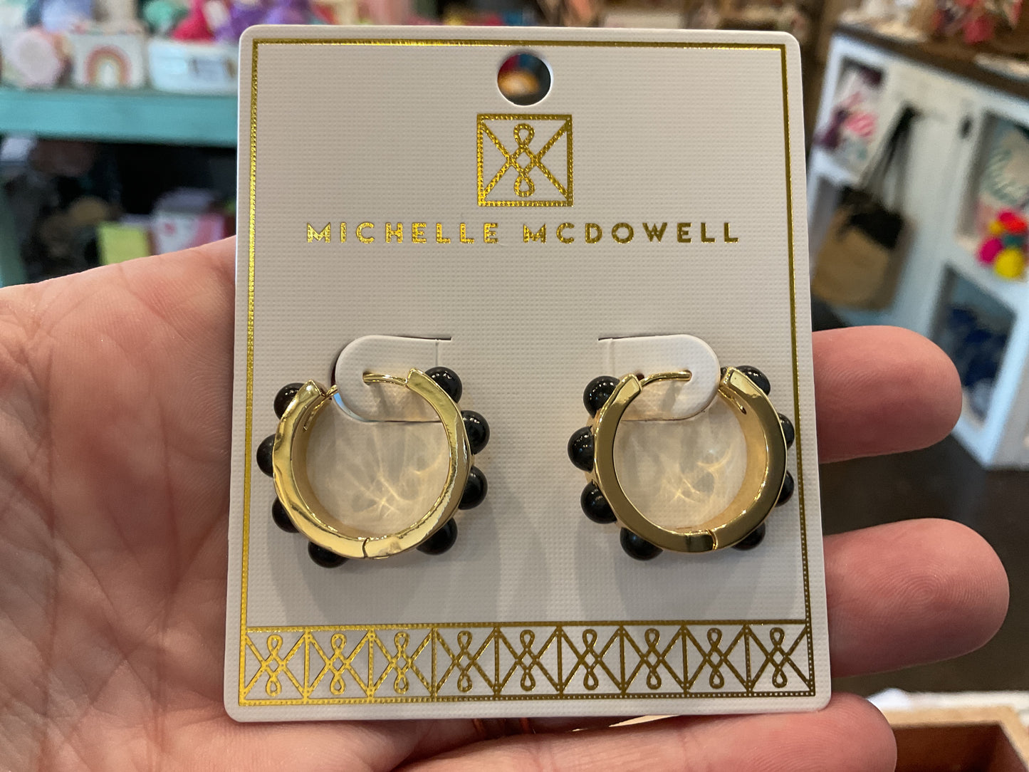 Black and Gold GameDay Earrings
