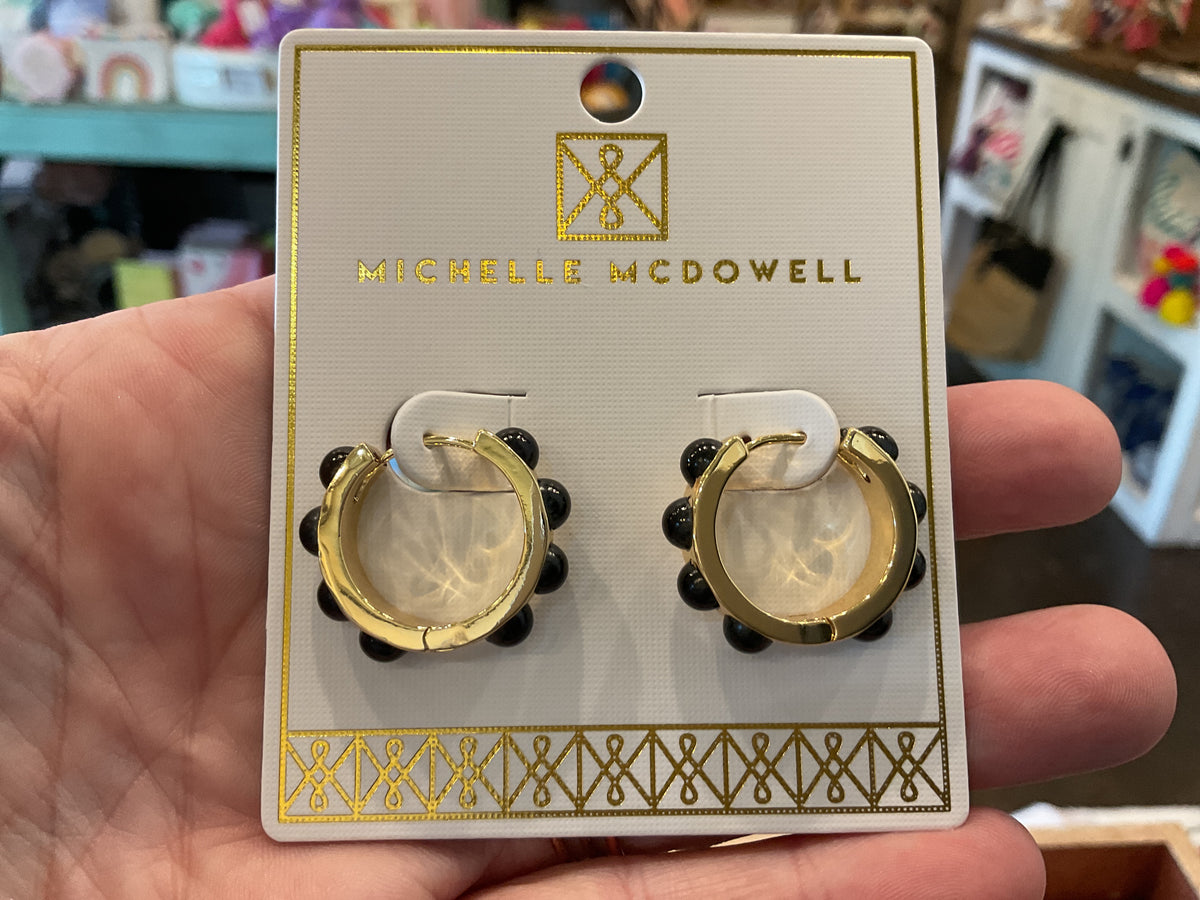 Black and Gold GameDay Earrings