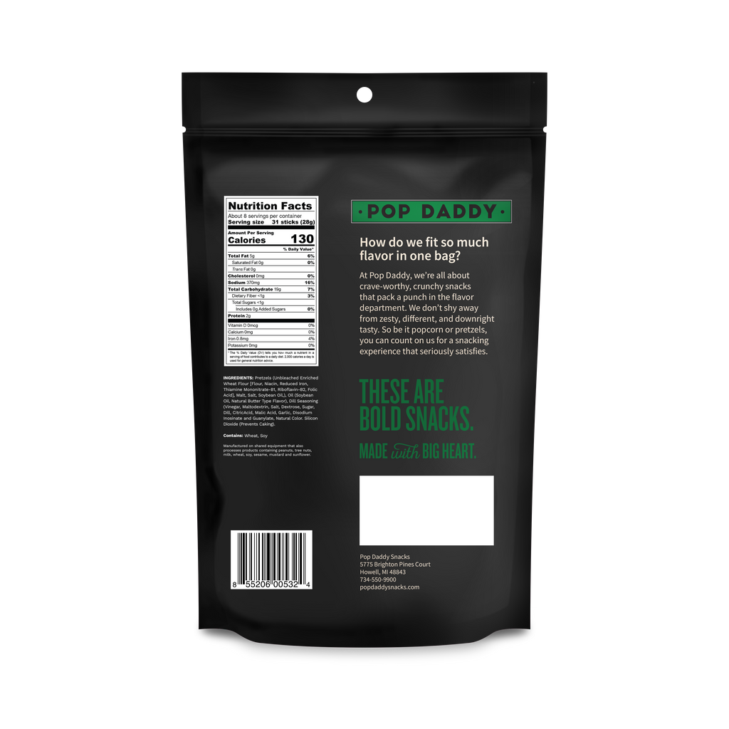 Seasoned Pretzels - 7.5oz - Dill Pickle