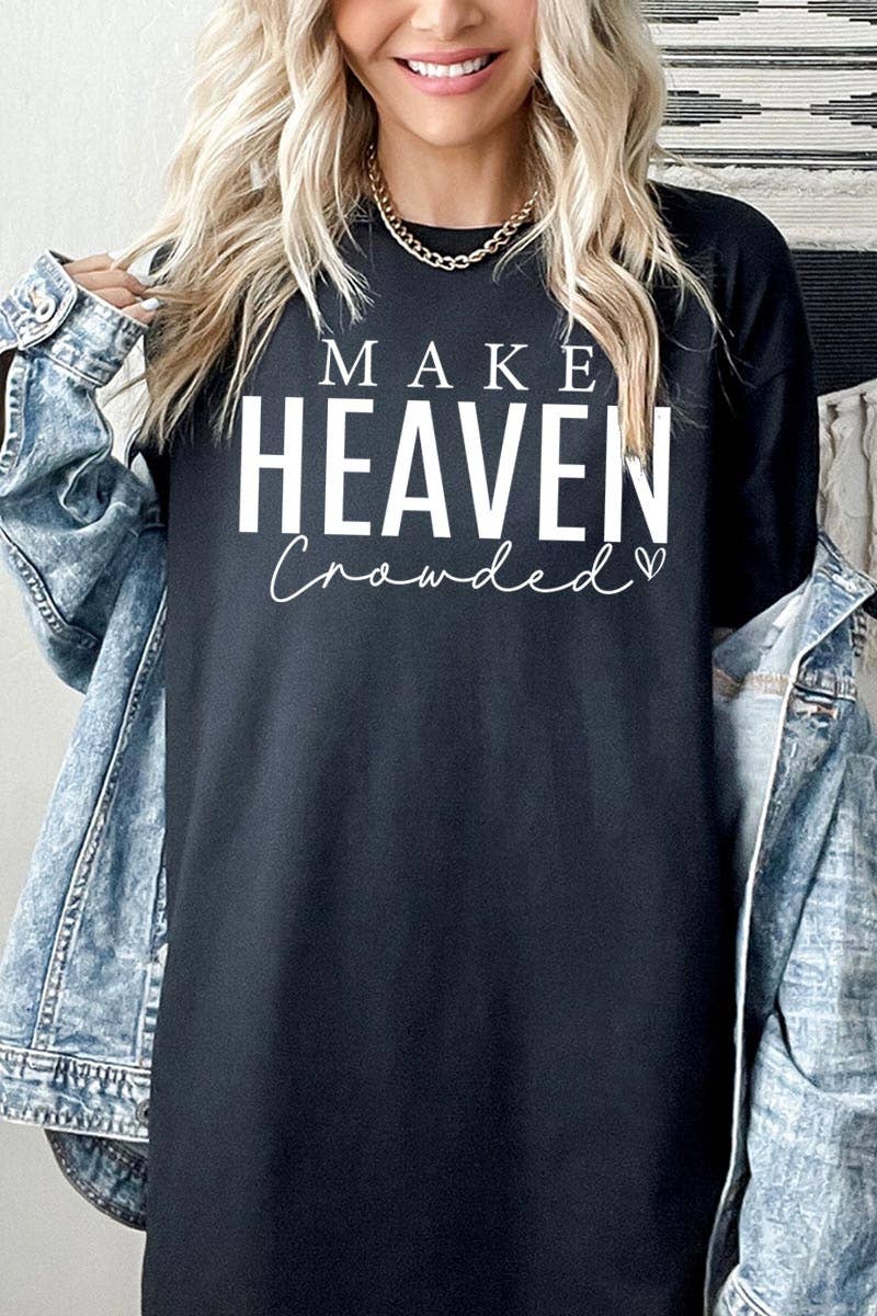 Make Heaven Crowded Graphic Heavy Cotton Tee