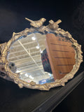 Bird on Branch Oval Mirror