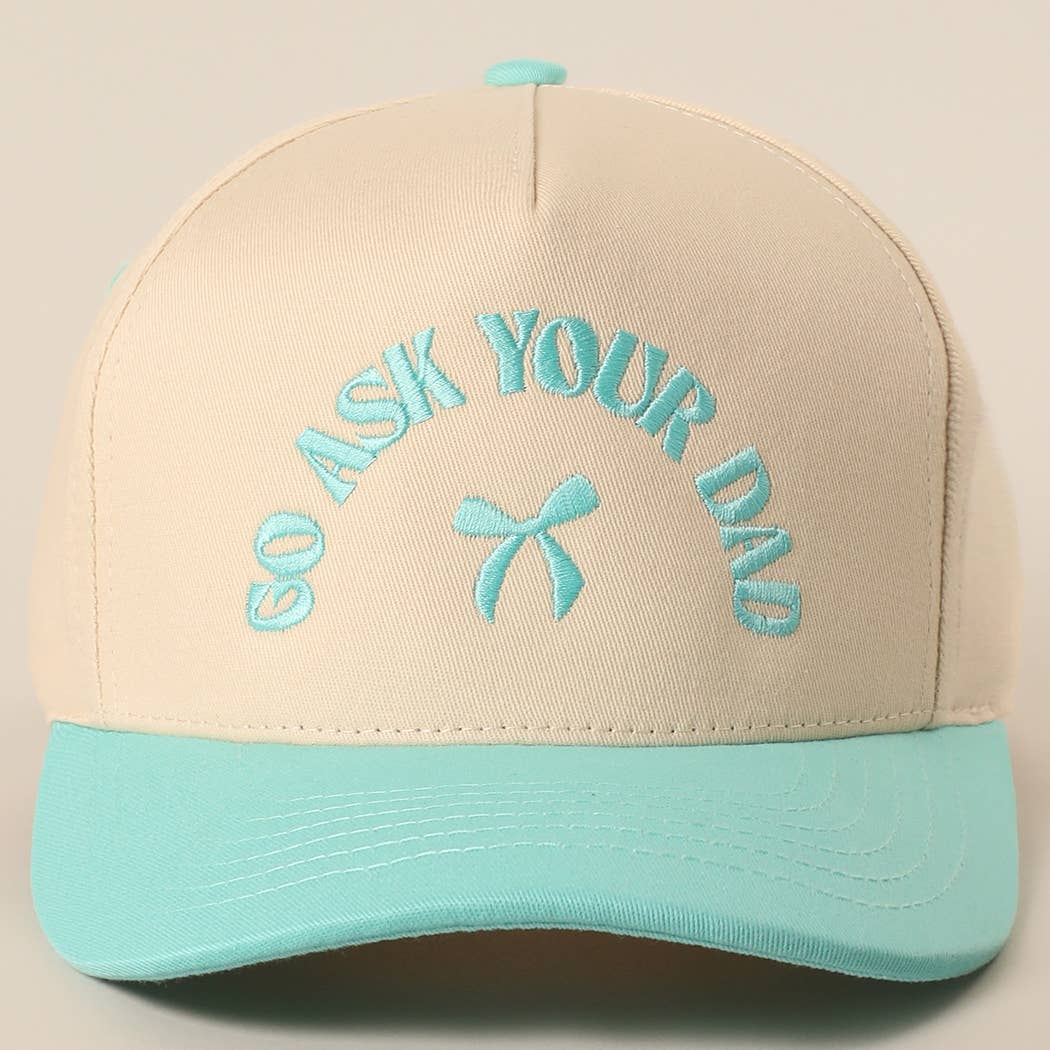 Fashion City - GO ASK YOUR DAD Embroidery Two-Tone Trucker Hat