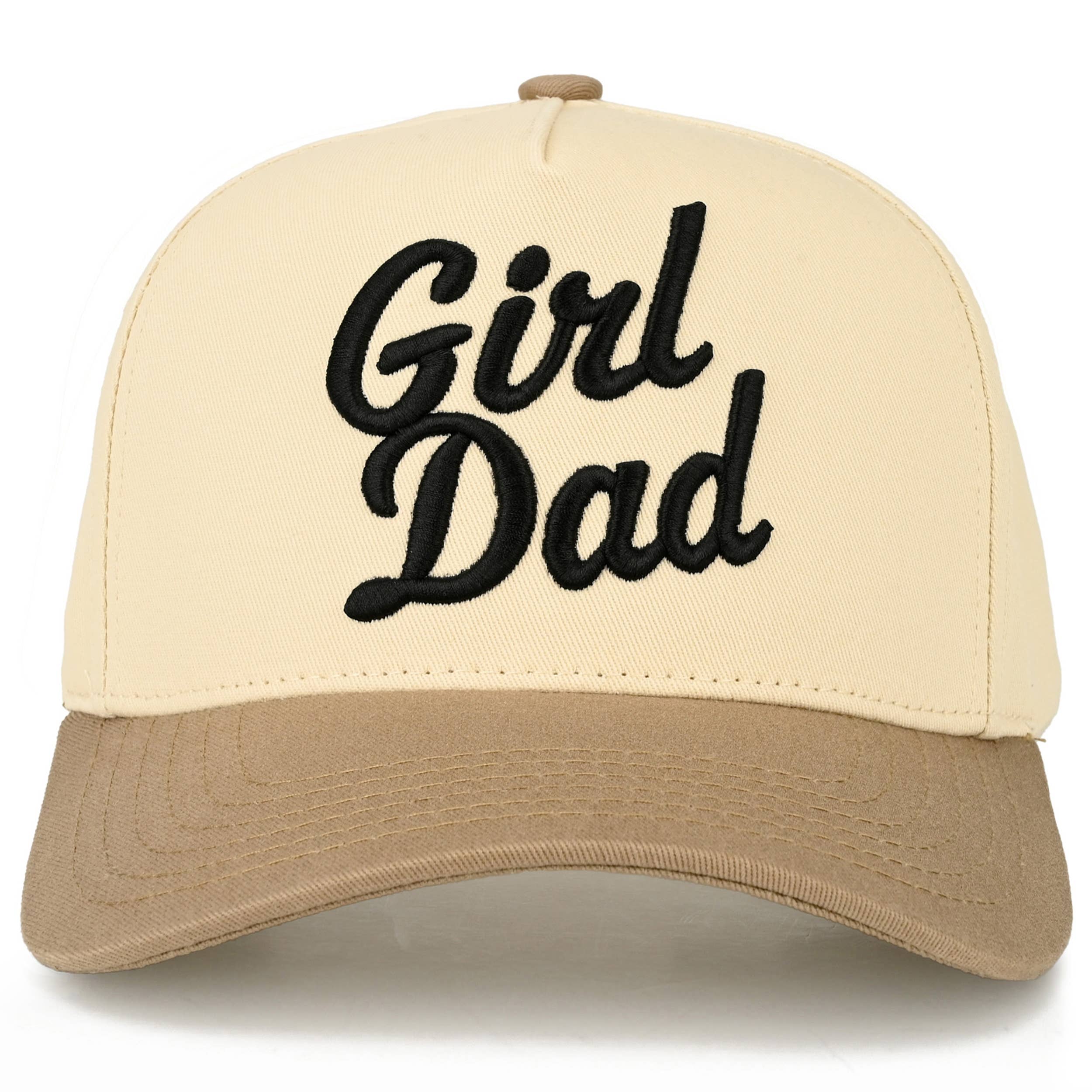 GIRL DAD Letter Embroidered on Two Tone Trucker Hat