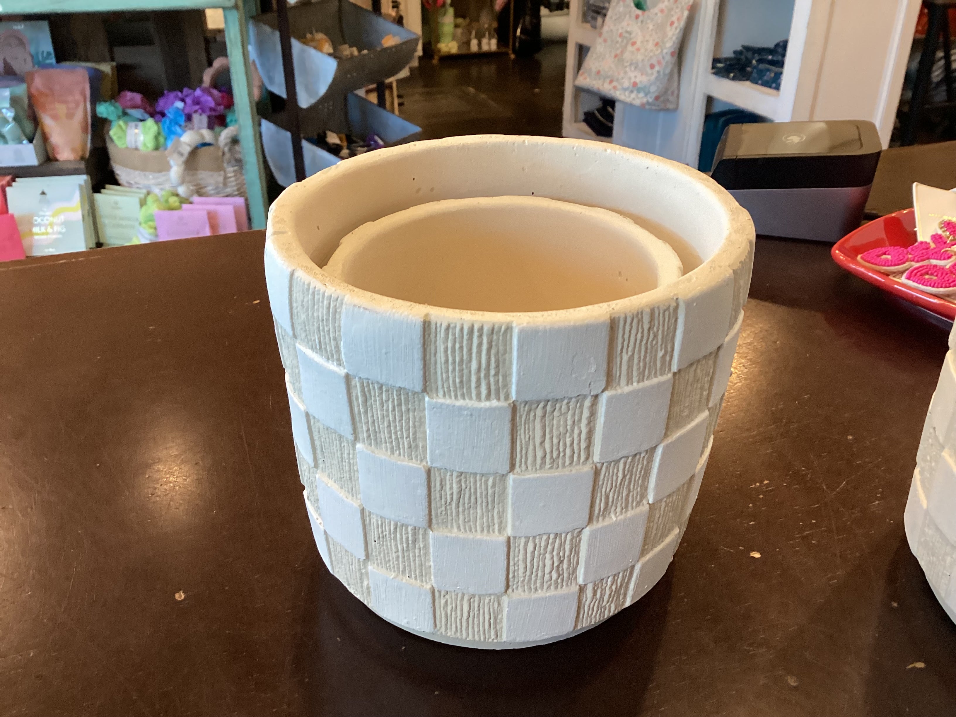 Weave Pattern Planters (Set of Two)