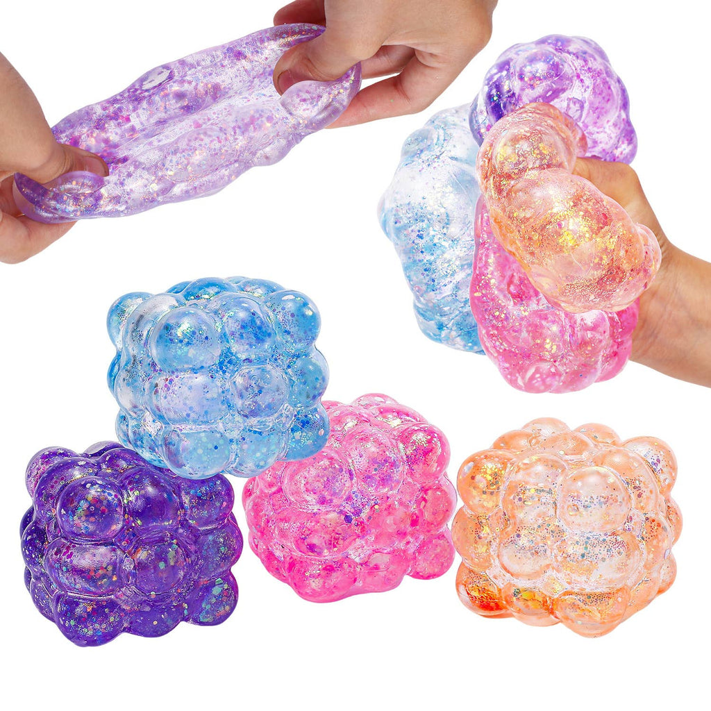 Sparkling Extras - Glitter magic cube Squishy Squeeze Toy Fidget Toy