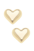 Tatum Heart Stud Earrings