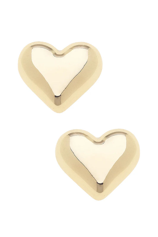 Tatum Heart Stud Earrings