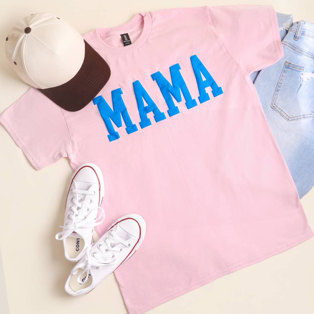 Fashion City - MAMA Puff & Gold Graphic Heavy Cotton T-Shirt