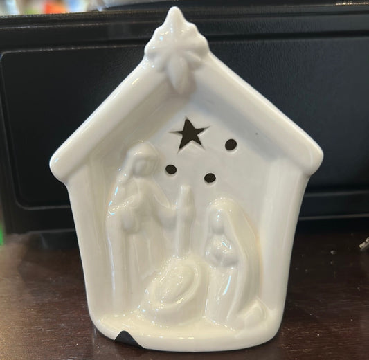 Ceramic LED Nativity Scene