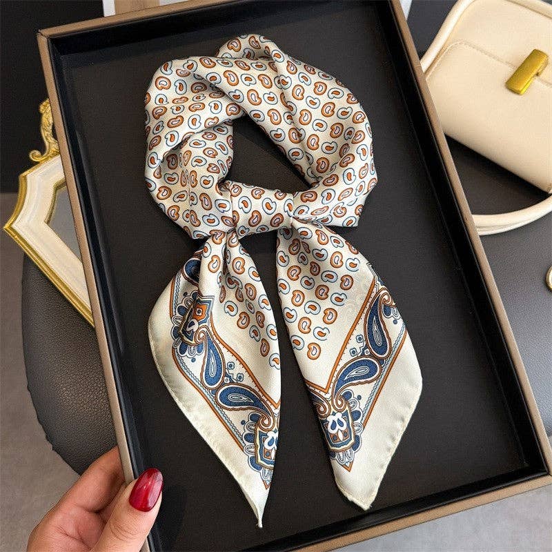 Sheer Trend - Fashion Print Square Scarf
