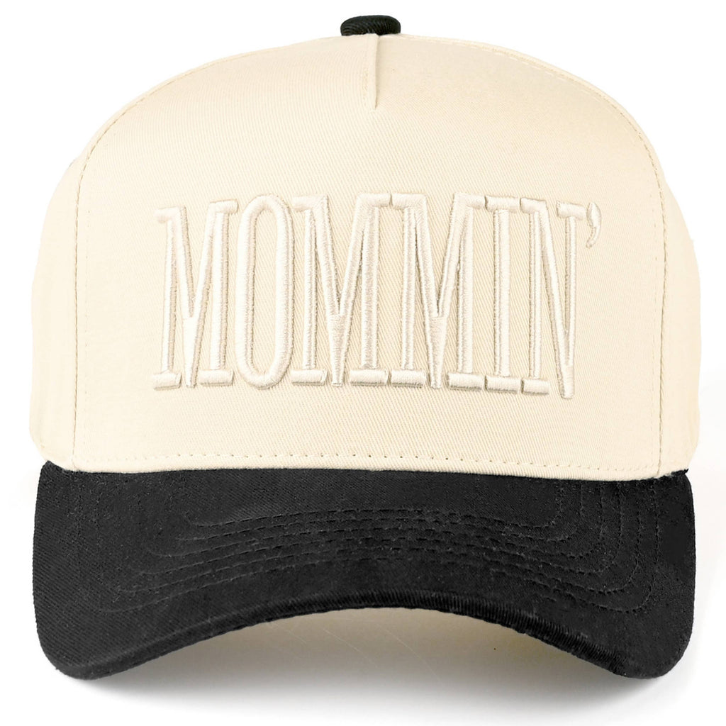 MOMMIN Letter Two Tone Trucker Cap