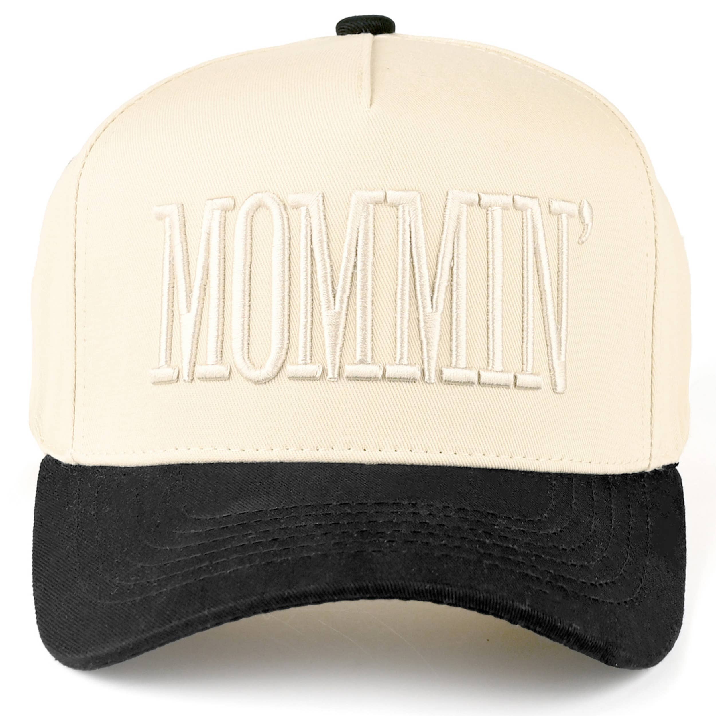 MOMMIN Letter Two Tone Trucker Cap