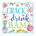 Boston International - Paper Cocktail Napkins 20 Ct Mahjong Crack Drink Bam