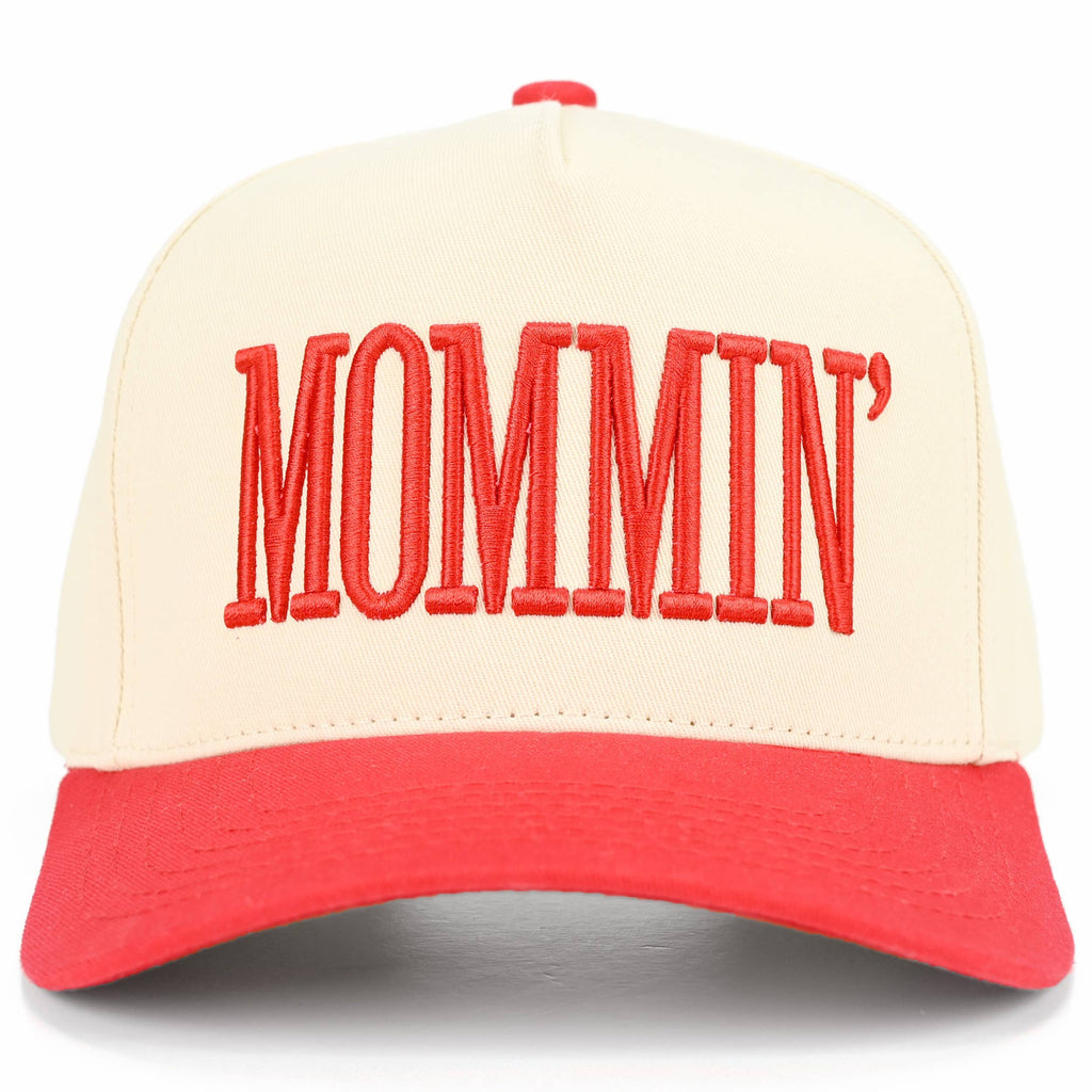 MOMMIN Letter Two Tone Trucker Cap