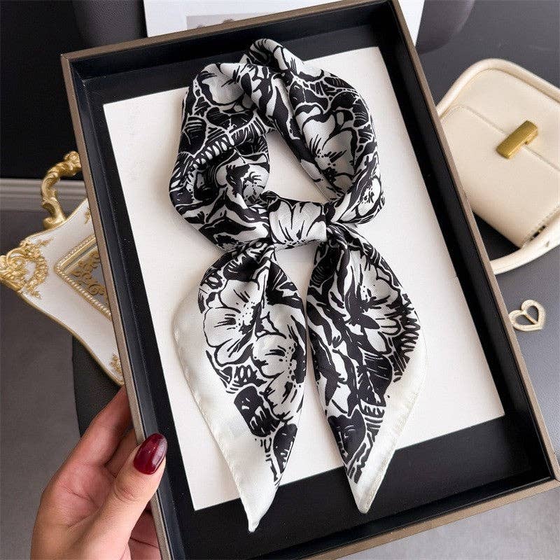 Sheer Trend - Fashion Print Square Scarf