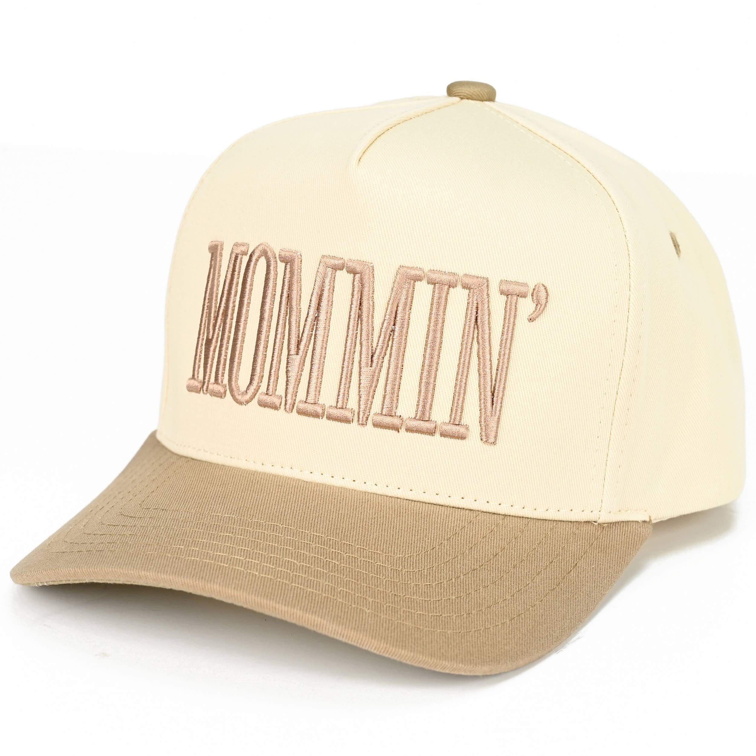 MOMMIN Letter Two Tone Trucker Cap