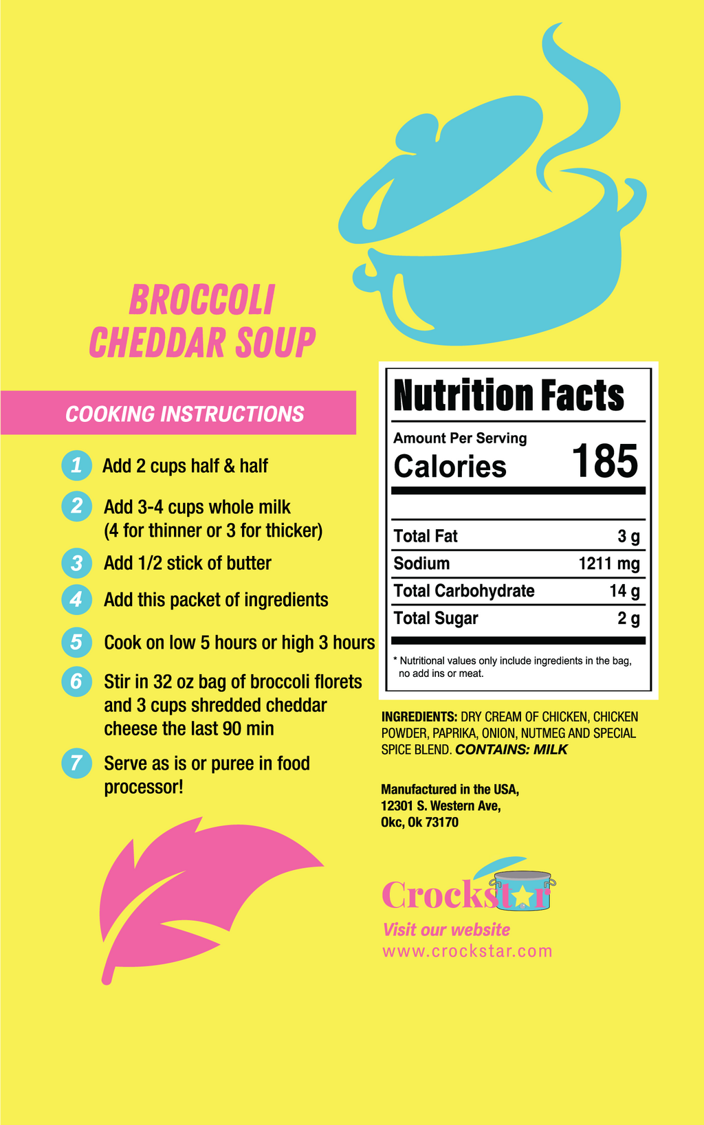 Crockstar Dinner Club - Broccoli Cheddar Soup