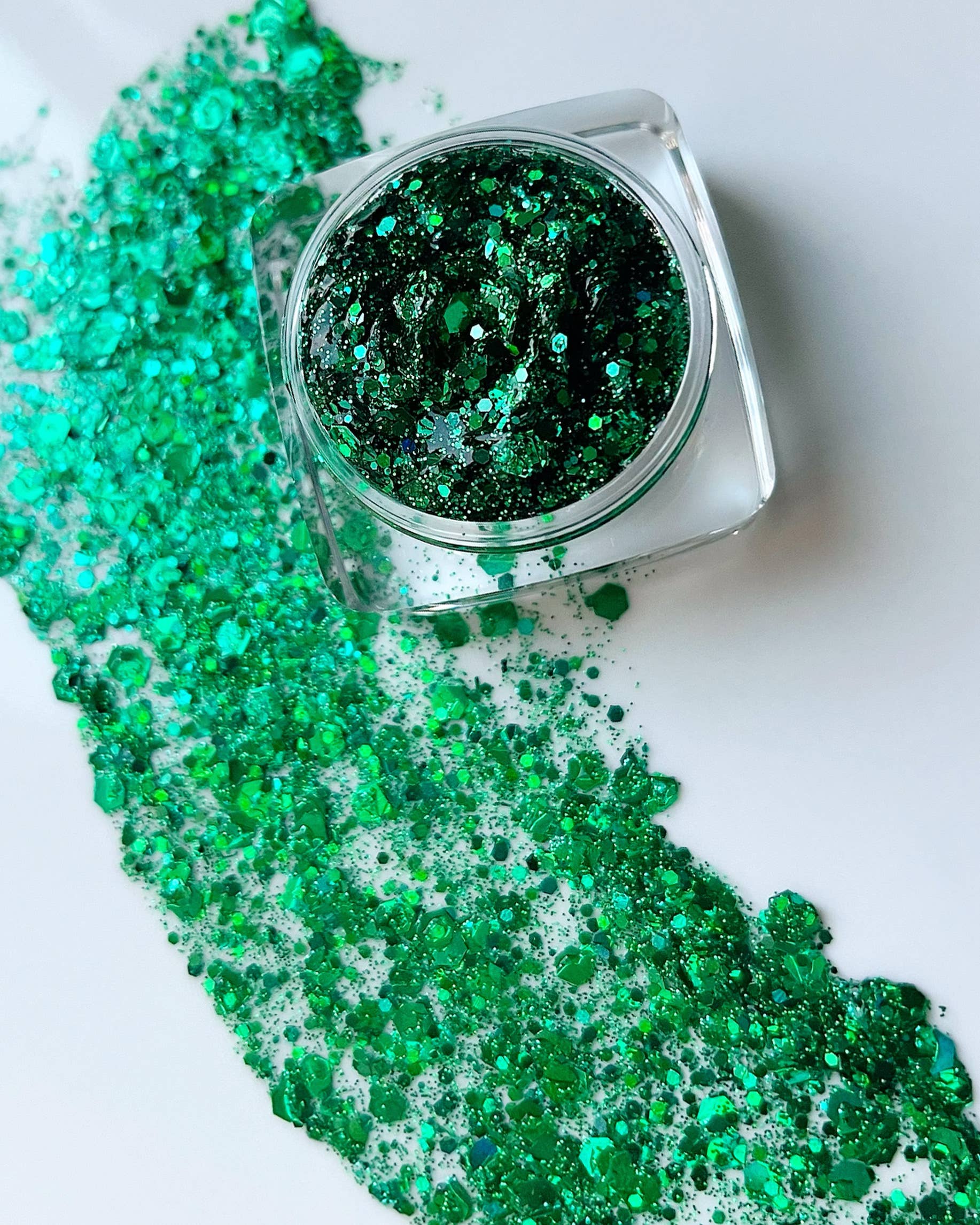 Nola Glitter Goddess - Dark Green Alligator Festival Face and Body Glitter