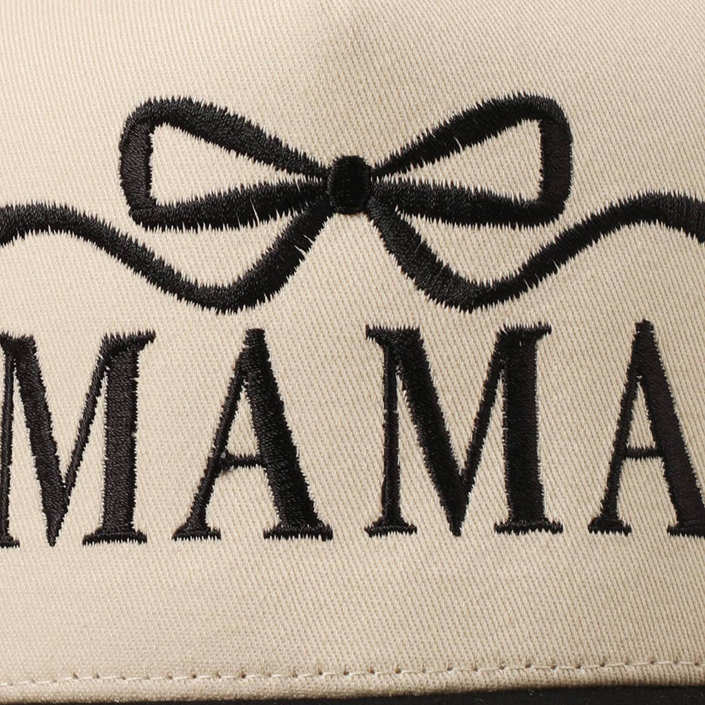 Fashion City - MAMA Ribbon Embroidered Two-Tone Trucker Hat