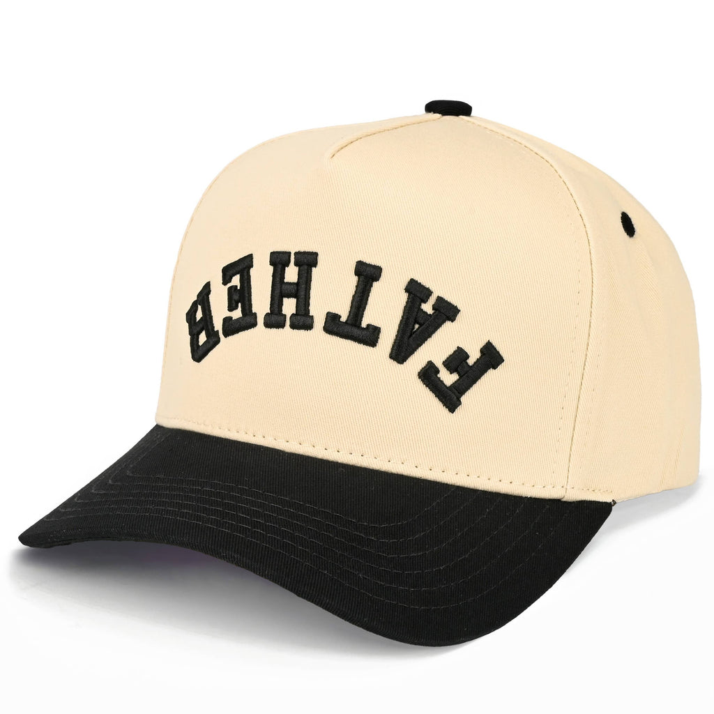 FATHER Letter Embroidered on Two Tone Trucker Hat