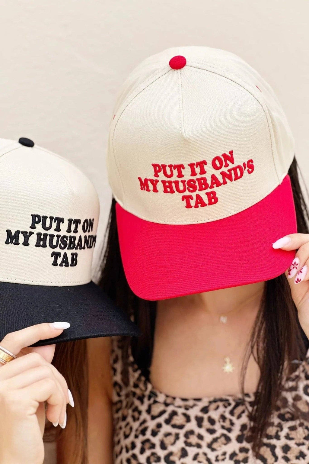 MiMi Wholesale - TCM0050 Puff Embroidered Put It On My Husband's Tab Trucker Hat