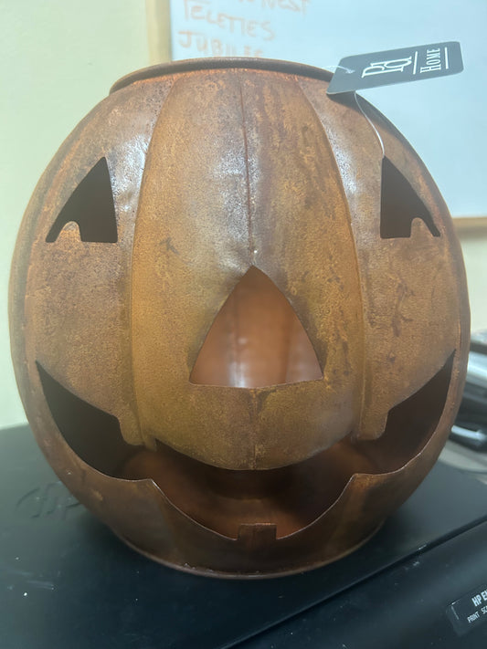 8.5” Rustic Jack-o’-lantern Candle