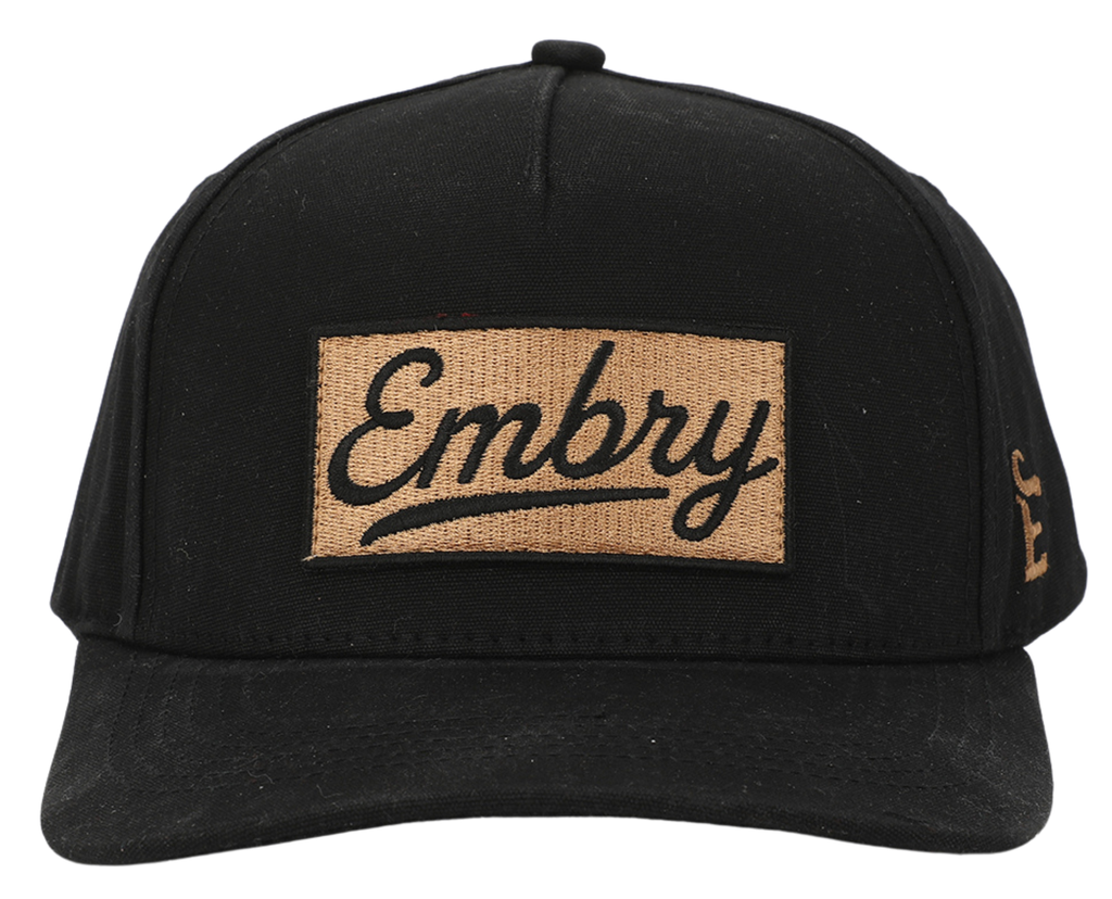 Embry Outdoors - Black Waxed Canvas - Logo Patch