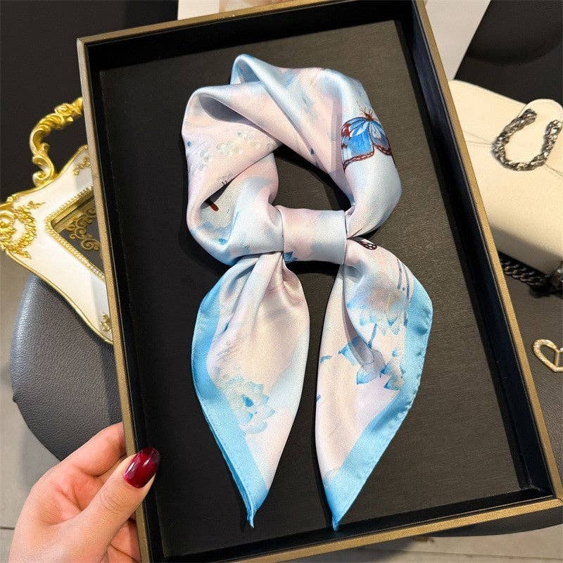 Sheer Trend - Fashion Print Square Scarf