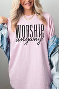 COLORBEAR - Worship Anyway Graphic Heavy Cotton Tee