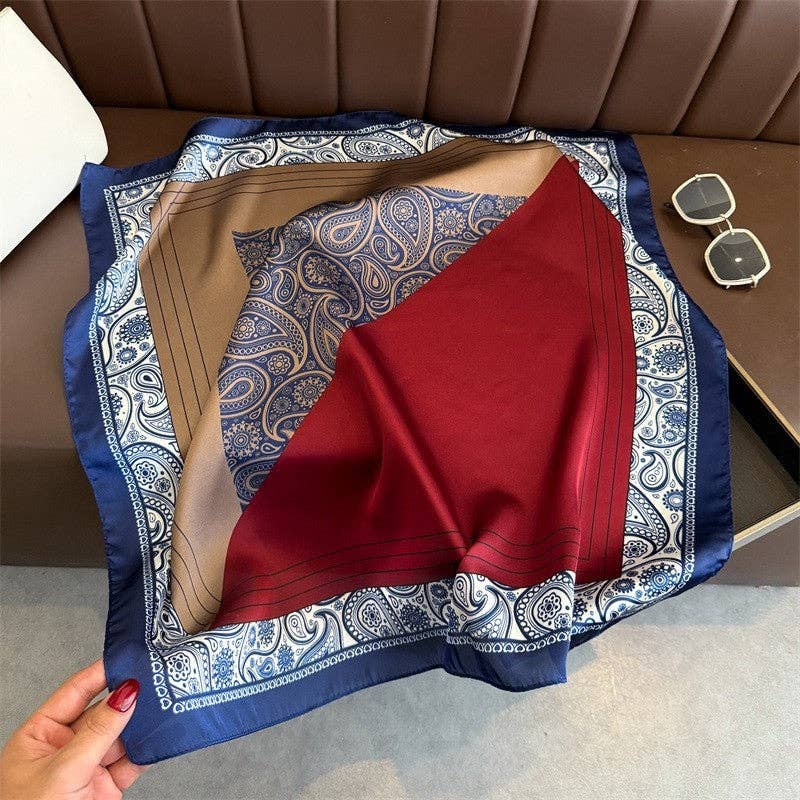Sheer Trend - Fashion Print Square Scarf