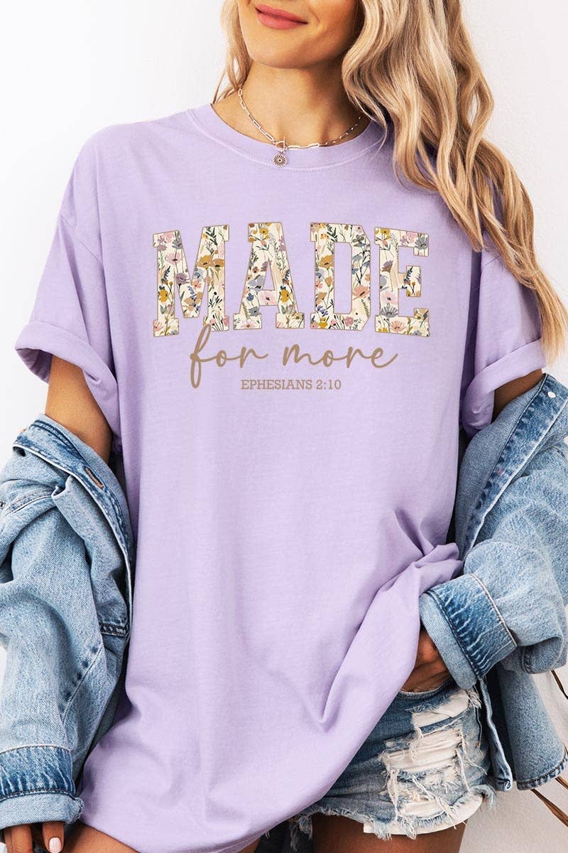 COLORBEAR - Made for More Faith Graphic Garment Dyed Tee
