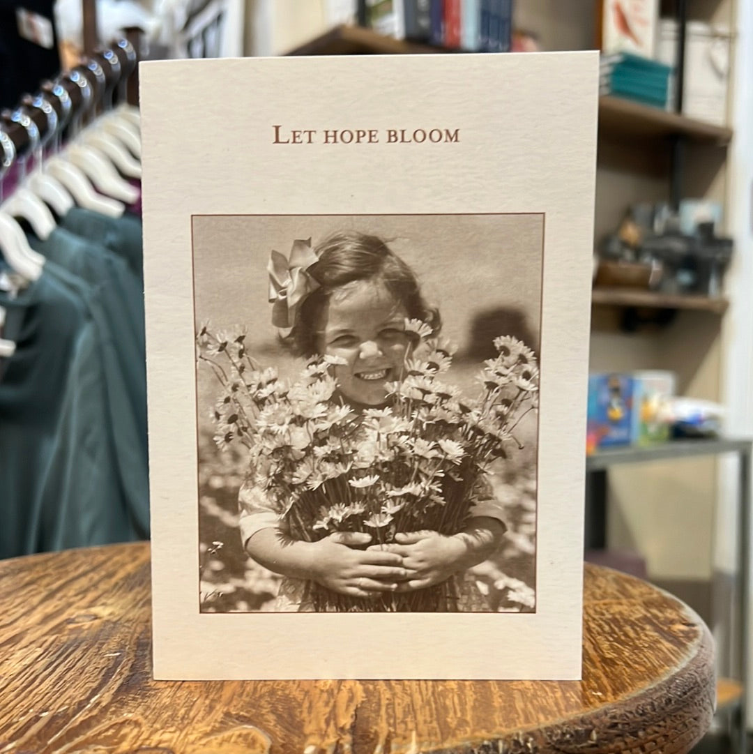 "Let hope bloom" Shannon Martin card.