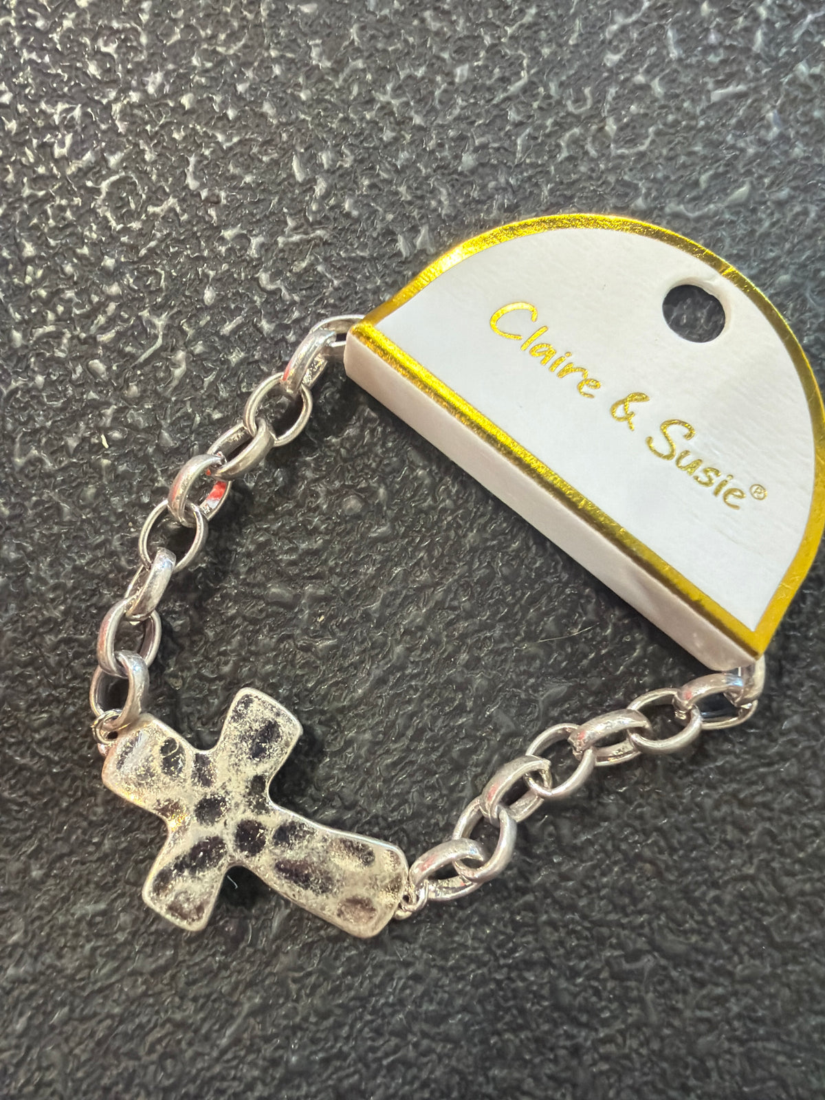 Metal Chain Cross Bracelet