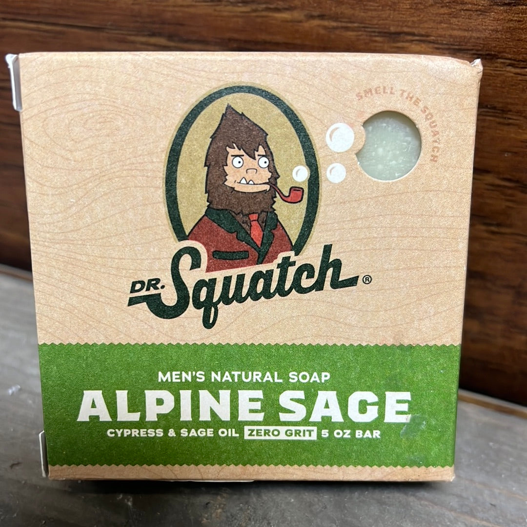 "Alpine Sage" Dr. Squatch Bar Soap.