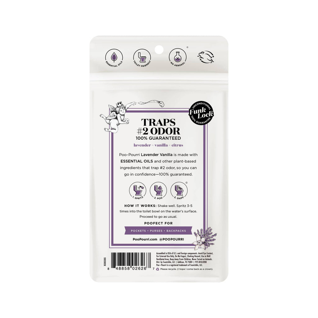 ~Pourri - Poo~Pourri - 1oz Pocket Sprayer w/ Pouch - Lavender Vanilla