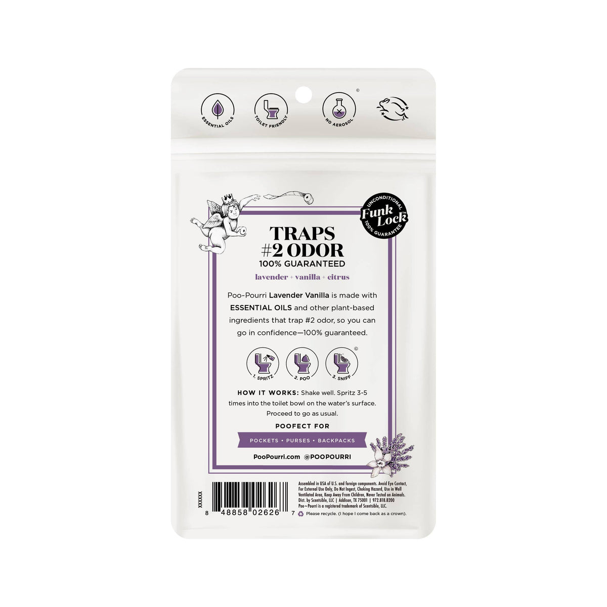 ~Pourri - Poo~Pourri - 1oz Pocket Sprayer w/ Pouch - Lavender Vanilla