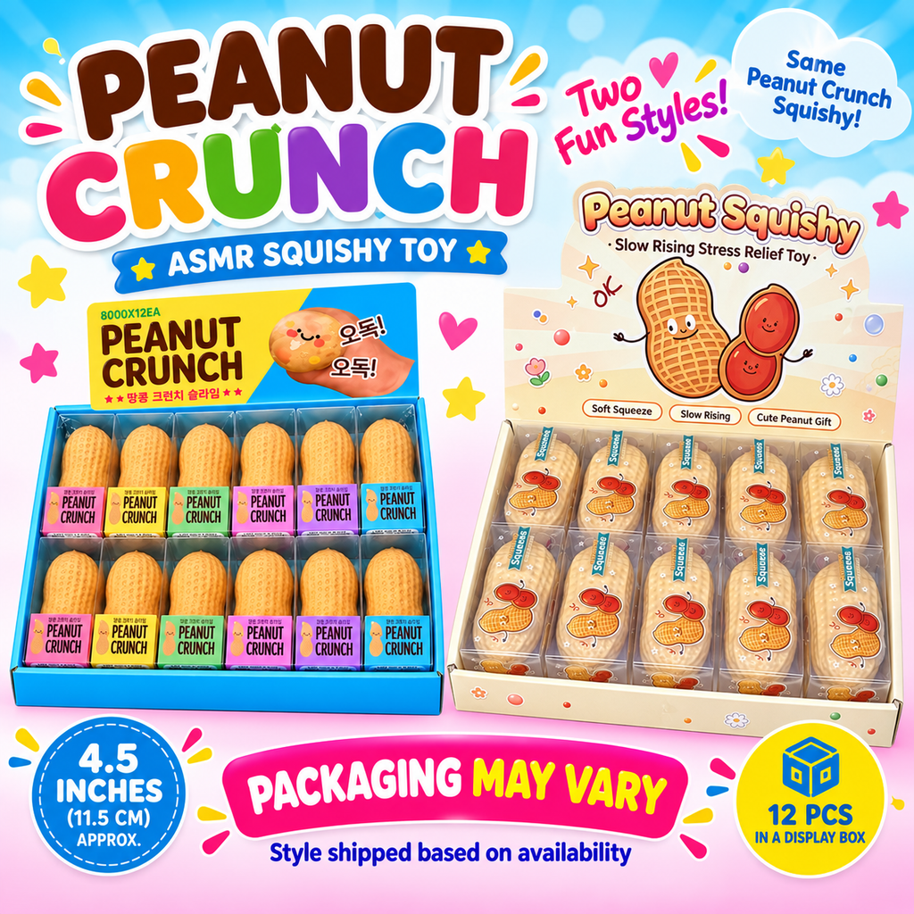 GS Wholesale (Formerly Known as Gypsy Soul) - Peanut Crunch ASMR Squishy Toy