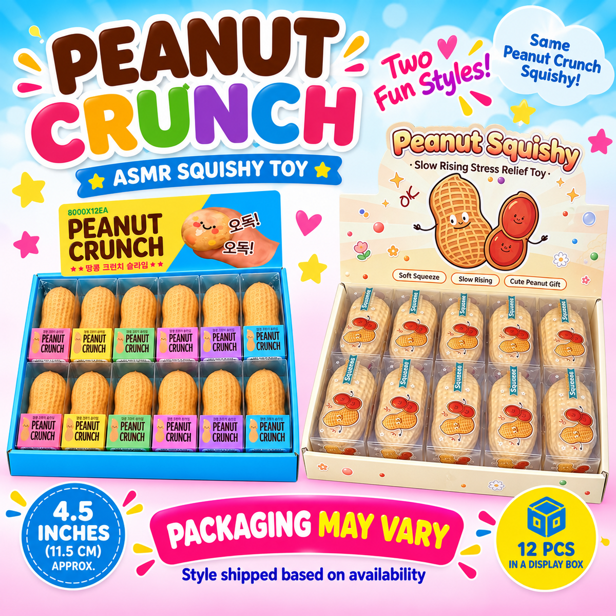 GS Wholesale (Formerly Known as Gypsy Soul) - Peanut Crunch ASMR Squishy Toy
